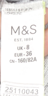 Marks and Spencer Women’s Grey Sequin Shift Dress Size 8