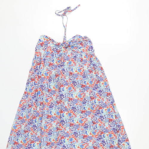 Kookai Women’s Multicoloured Floral Cotton Strapless Summer Dress Size 8