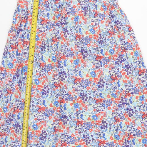 Kookai Women’s Multicoloured Floral Cotton Strapless Summer Dress Size 8