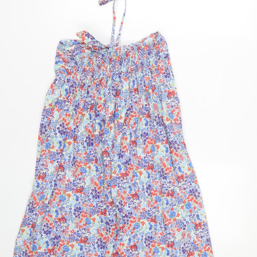 Kookai Women’s Multicoloured Floral Cotton Strapless Summer Dress Size 8
