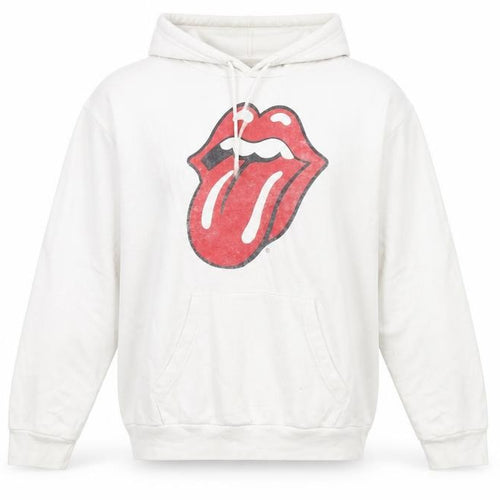 Pull&Bear Women’s White Hoodie XL The Rolling Stones Graphic Cotton Blend