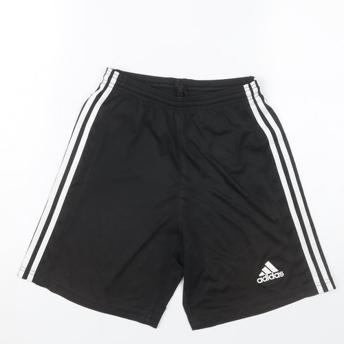 Adidas Men's Black Small Athletic Sports Shorts Polyester