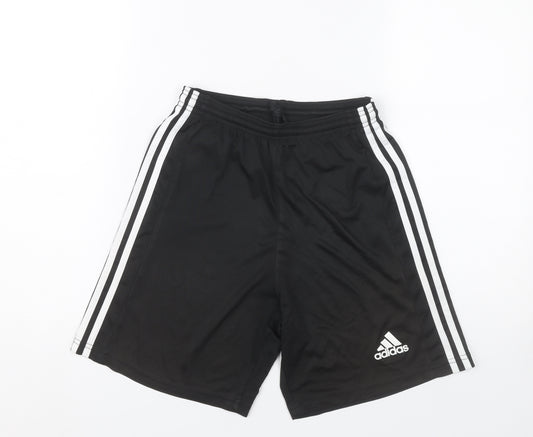 Adidas Men's Black Small Athletic Sports Shorts Polyester