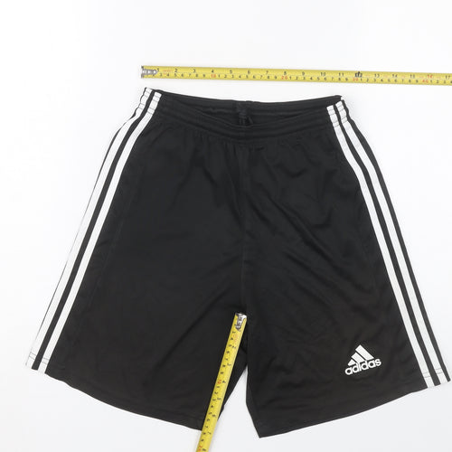 Adidas Men's Black Small Athletic Sports Shorts Polyester