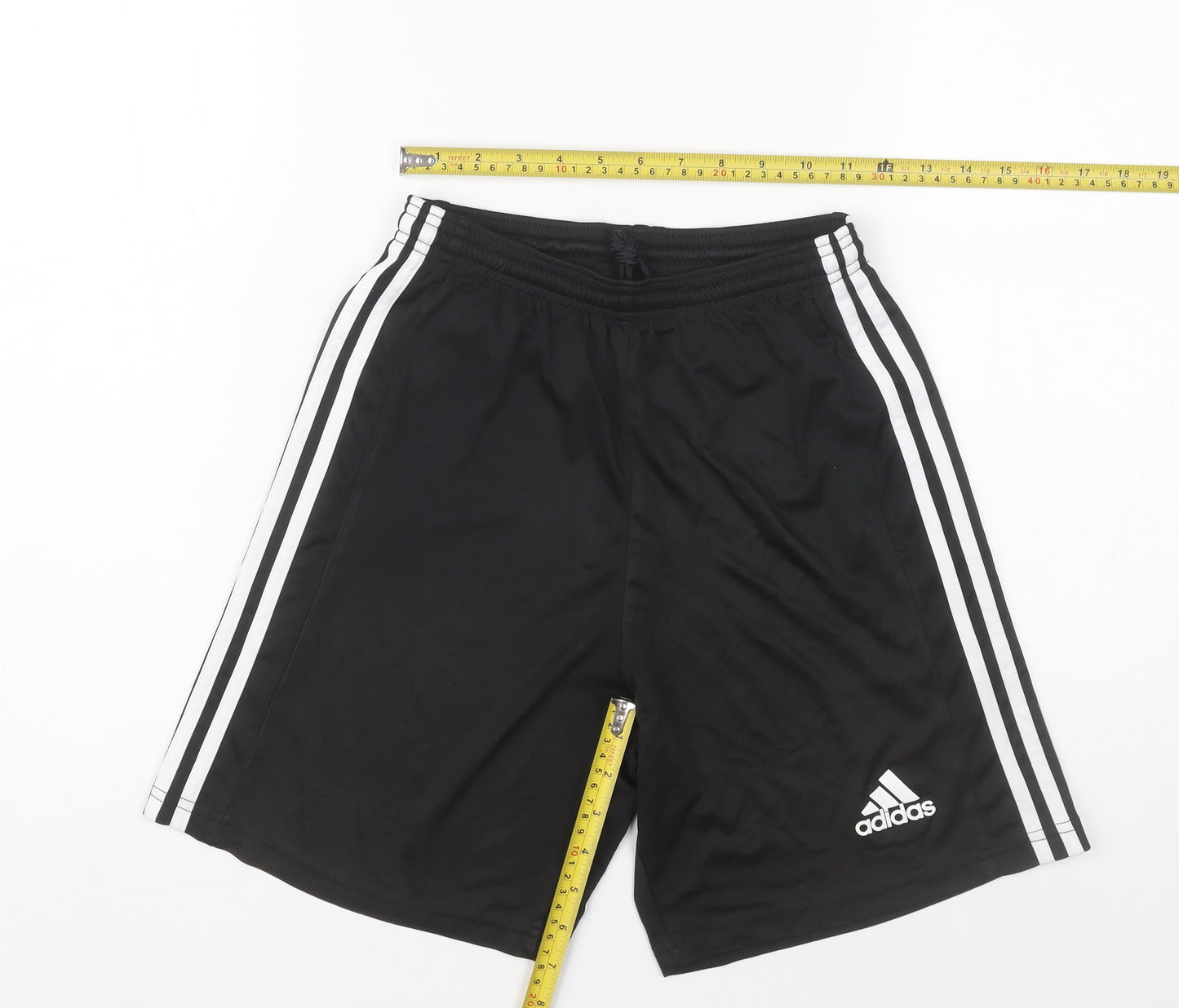 Adidas Men's Black Small Athletic Sports Shorts Polyester
