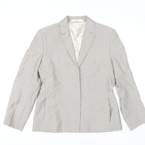 Marks and Spencer Women’s Beige Blazer UK 12 Classic Workwear