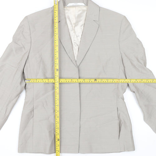 Marks and Spencer Women’s Beige Blazer UK 12 Classic Workwear