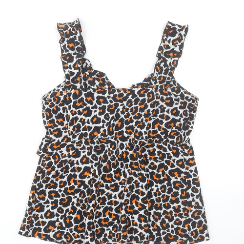 Dorothy Perkins Women’s Multicoloured Leopard Print Camisole Top UK12