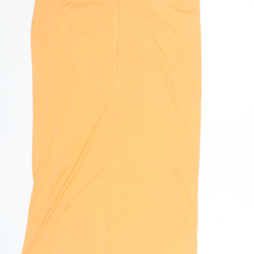 Michelle Keegan Women’s Orange Wrap Skirt Size 18 High Rise