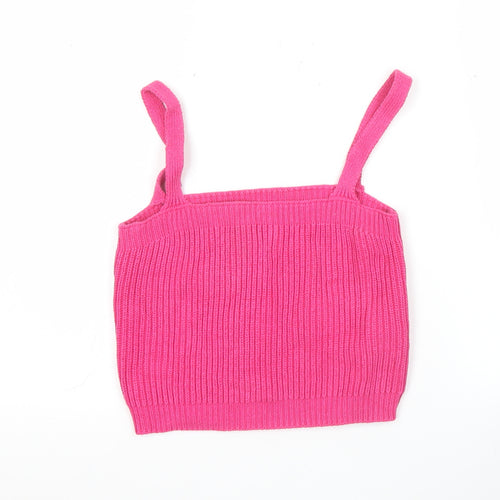 Apricot Womens Pink Knit Tank Top UK 10 Summer Camisole