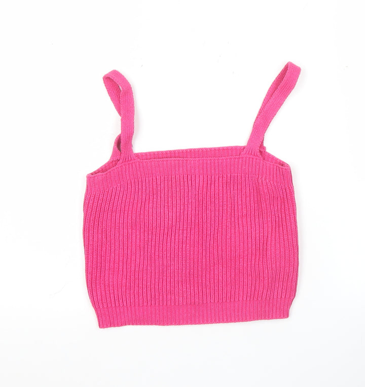 Apricot Womens Pink Knit Tank Top UK 10 Summer Camisole