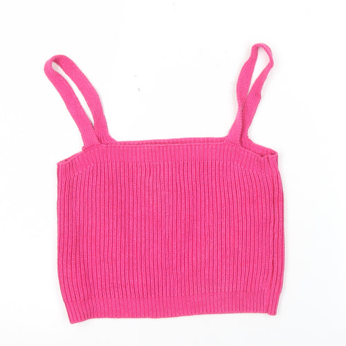 Apricot Womens Pink Knit Tank Top UK 10 Summer Camisole