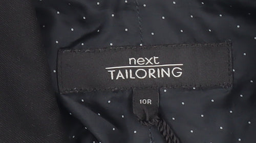 Next Women Black Size 10 Tailored One Button Blazer Jacket
