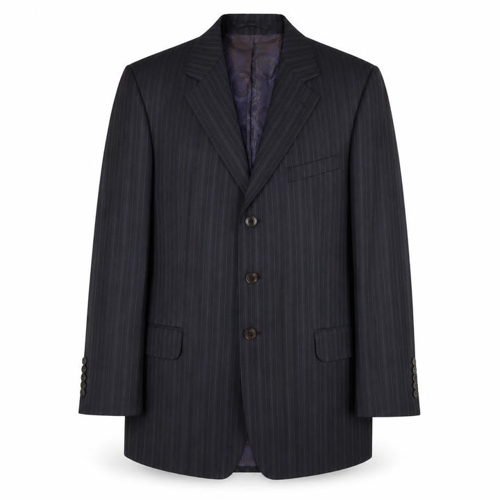 Paul Smith Men’s Blue Pinstripe Wool Blazer Jacket 40R Classic Formal