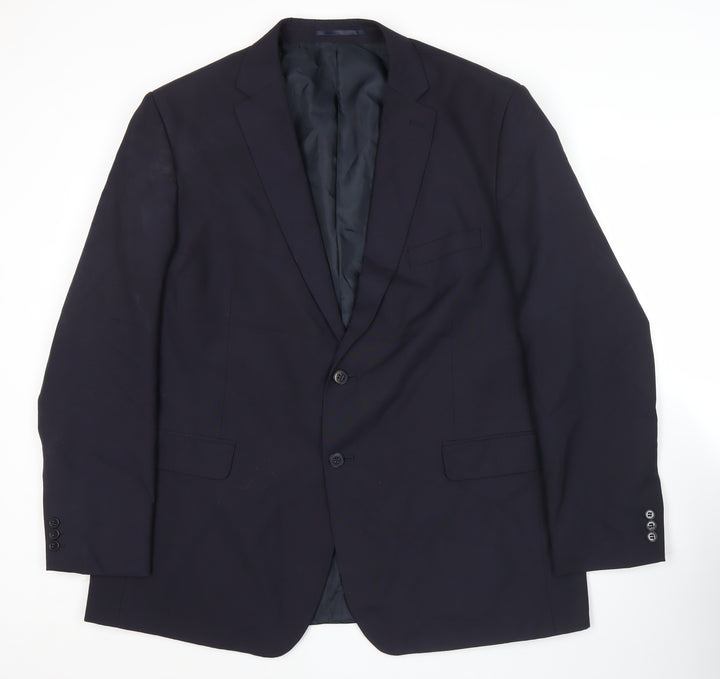 Karl Jackson Men's Blue 48in Regular Fit Blazer Jacket