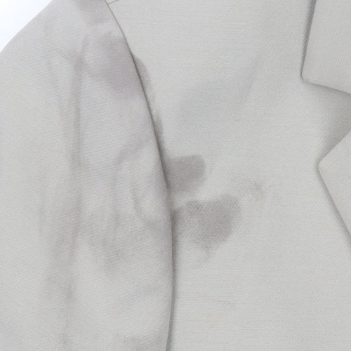 Marks and Spencer Women Beige Size 16 Short Sleeve Suit Jacket