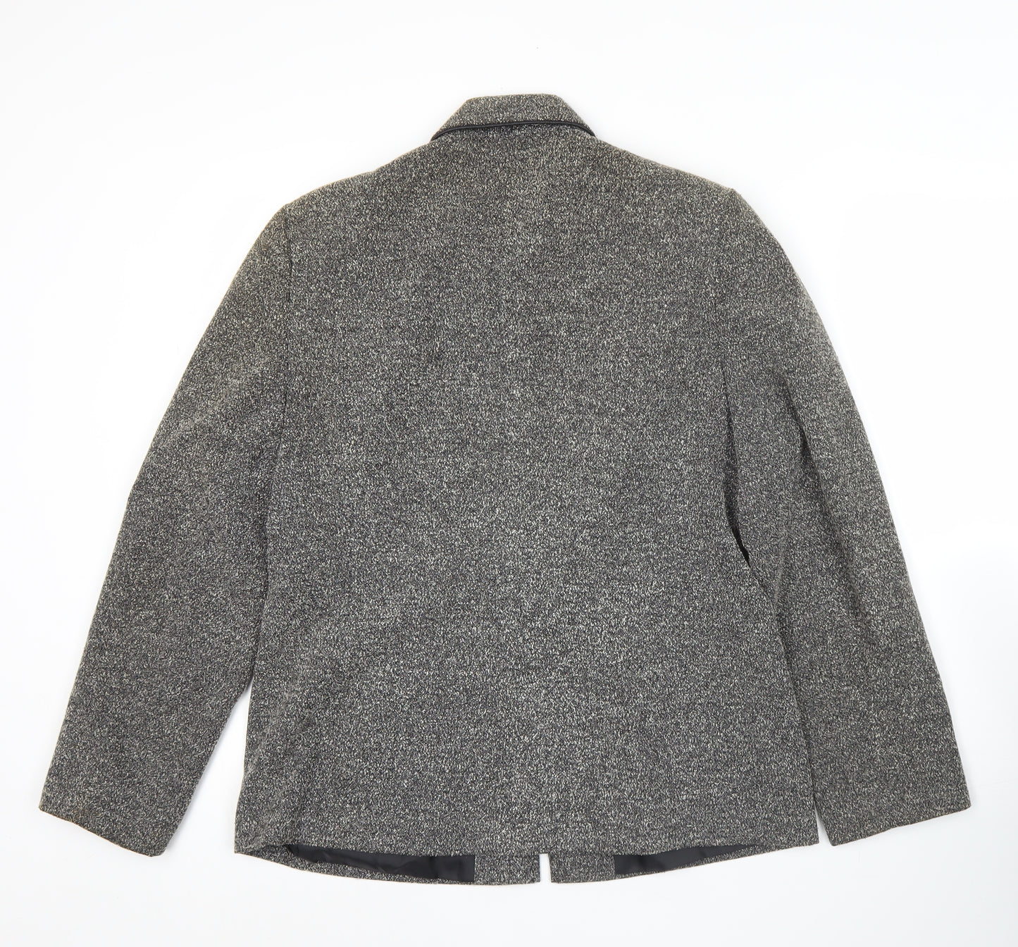 Opus Women's Grey Blazer Jacket Size 14 Wool Look Workwear