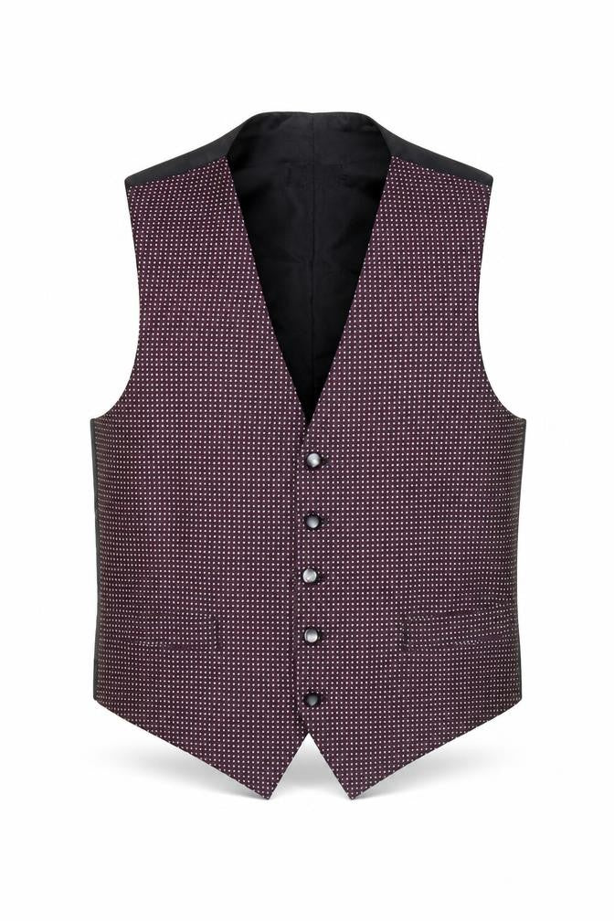 Piscador Men’s Geometric Waistcoat Medium 40 Shawl Lapel Formal