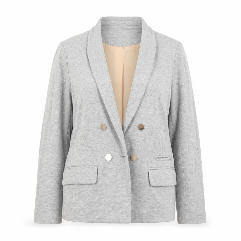 Front view of River Island Women’s Grey Blazer Jacket, size UK 10, Workwear