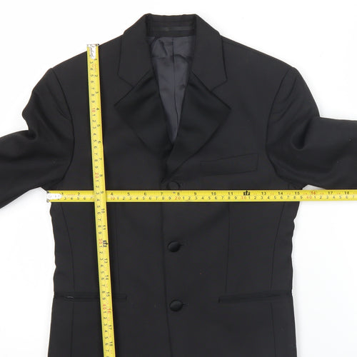 Young’s Formalwear Boys Black Shawl Lapel Tuxedo Blazer Jacket Size 24 in