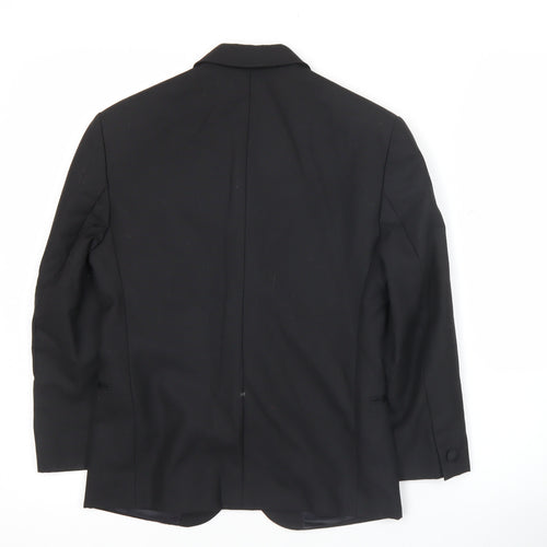 Young’s Formalwear Boys Black Shawl Lapel Tuxedo Blazer Jacket Size 24 in
