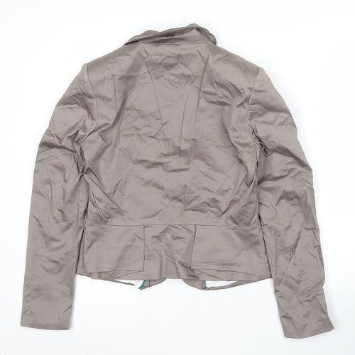 H&M Women’s Brown Blazer Size 10 Cotton Workwear Jacket