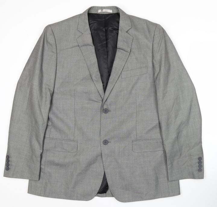 Butler and Webb Men’s Grey 42 Regular Suit Jacket Business Formal