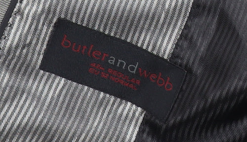 Butler and Webb Men’s Grey 42 Regular Suit Jacket Business Formal