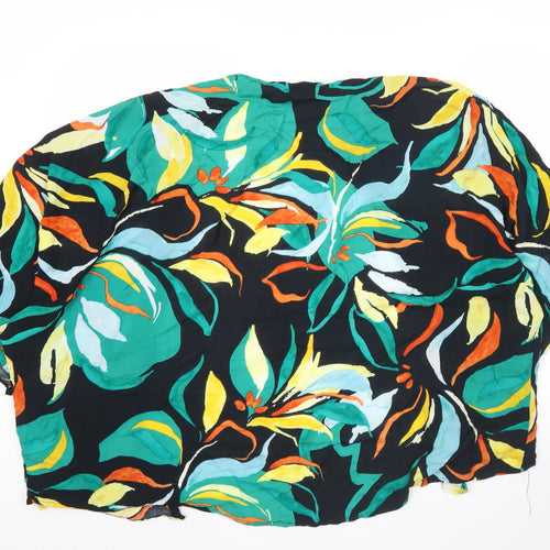 Next Womens Multicoloured Floral Kimono Blouse Size M Viscose