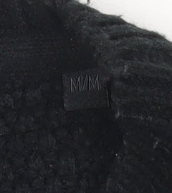 Soul Star Men’s Black Grey Striped Knit Pullover Jumper Size M