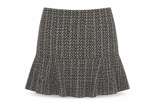 Front view of Axcess Liz Claiborne Women’s Black, size UK 12, Flare Knee Skirt Polyester