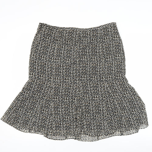 Axcess Liz Claiborne Women’s Black Size 12 Flare Knee Skirt Polyester
