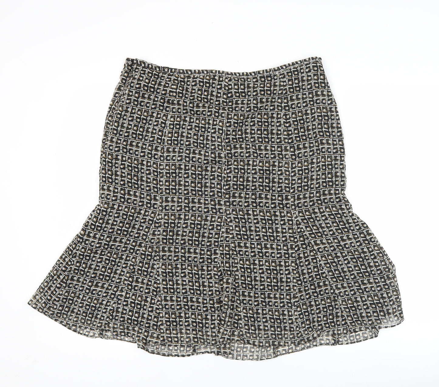 Axcess Liz Claiborne Women’s Black Size 12 Flare Knee Skirt Polyester