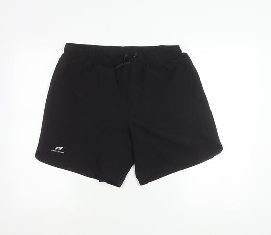 Pro Touch Men Black L Athletic Running Training Shorts