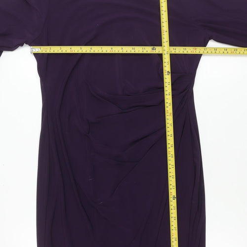 Dorothy Perkins Women’s Purple Sheath Dress Size 14 Beaded Cuff