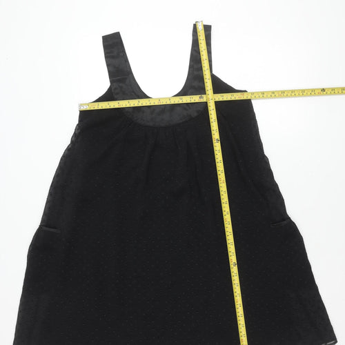 Miss Selfridge Womens Black Size 8 Halter Chiffon Blouse
