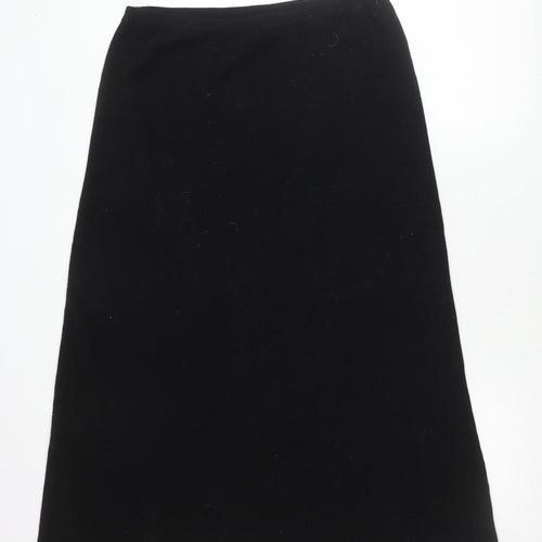 Bloomingdale's Women Black Wool Pencil Skirt XL Workwear Business