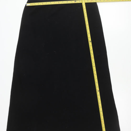 Bloomingdale's Women Black Wool Pencil Skirt XL Workwear Business