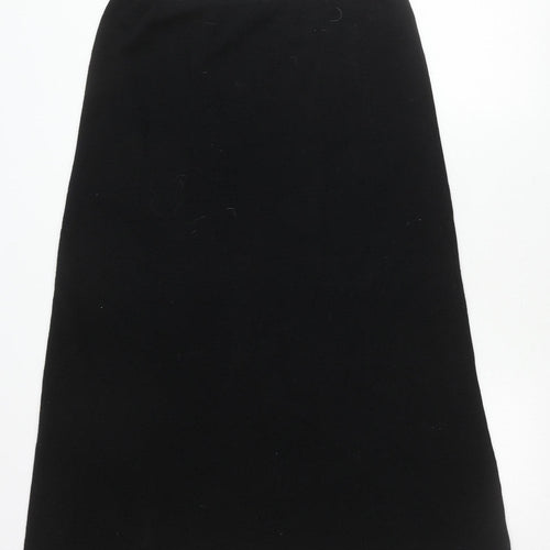 Bloomingdale's Women Black Wool Pencil Skirt XL Workwear Business