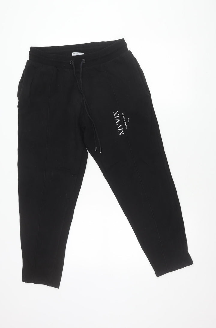 ASOS DESIGN Women’s Black Jogger Trousers Size S Elastic Waist Pockets