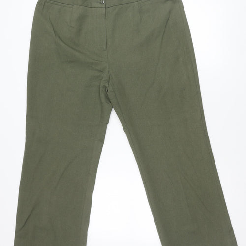 EWM Pure Classics Women’s Green Size 18 Straight Trousers