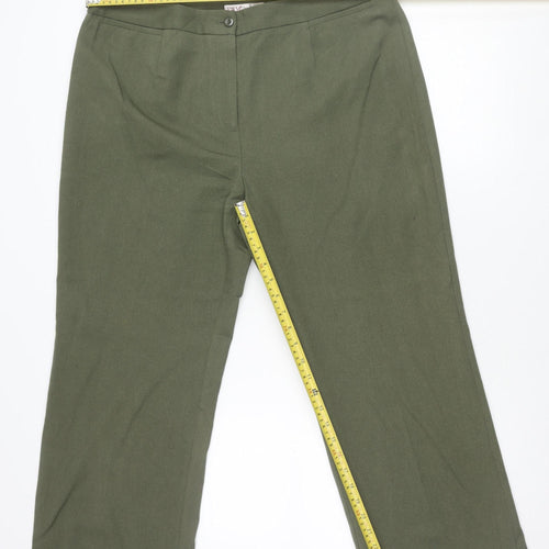 EWM Pure Classics Women’s Green Size 18 Straight Trousers