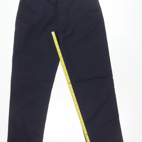 Henbury Men’s Blue 32 Regular Chino Trousers Straight Leg