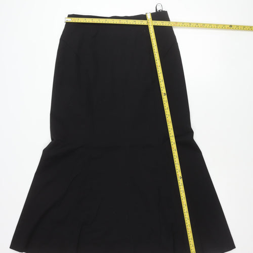 Basler Women Black Size 12 Pencil Skirt Knee Length Workwear