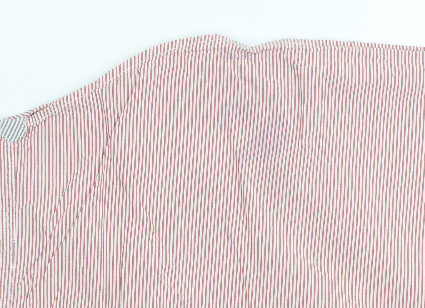 Gap Men’s Red Striped Cotton Button-Up Shirt Size M Regular Fit