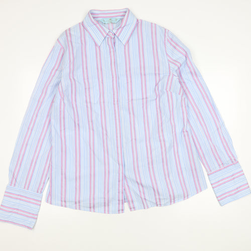 Hawes & Curtis Men’s Blue Striped Long Sleeve Shirt Size 20