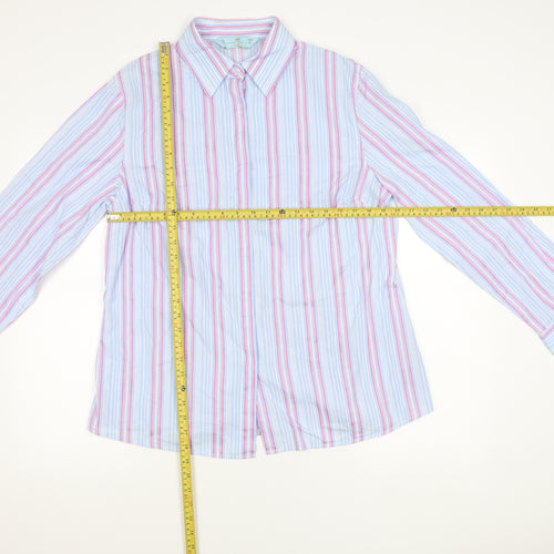 Hawes & Curtis Men’s Blue Striped Long Sleeve Shirt Size 20