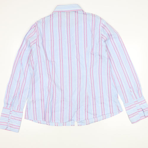 Hawes & Curtis Men’s Blue Striped Long Sleeve Shirt Size 20