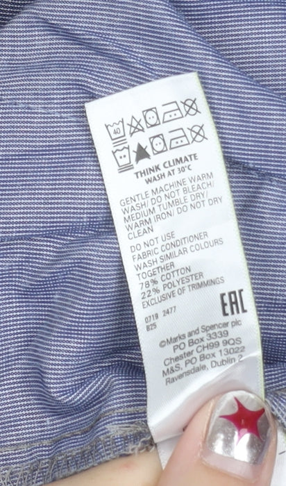 Marks and Spencer Blue Harbour Beige Chino Trousers Unisex Adults Size 20 Regular Straight Leg