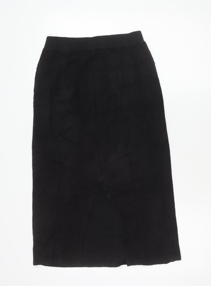 Uniqlo Women’s Black Cotton Stretch Pencil Skirt Size 6